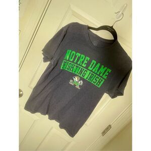 Notre Dame Fighting Irish navy blue shirt sleeve  shirt medium